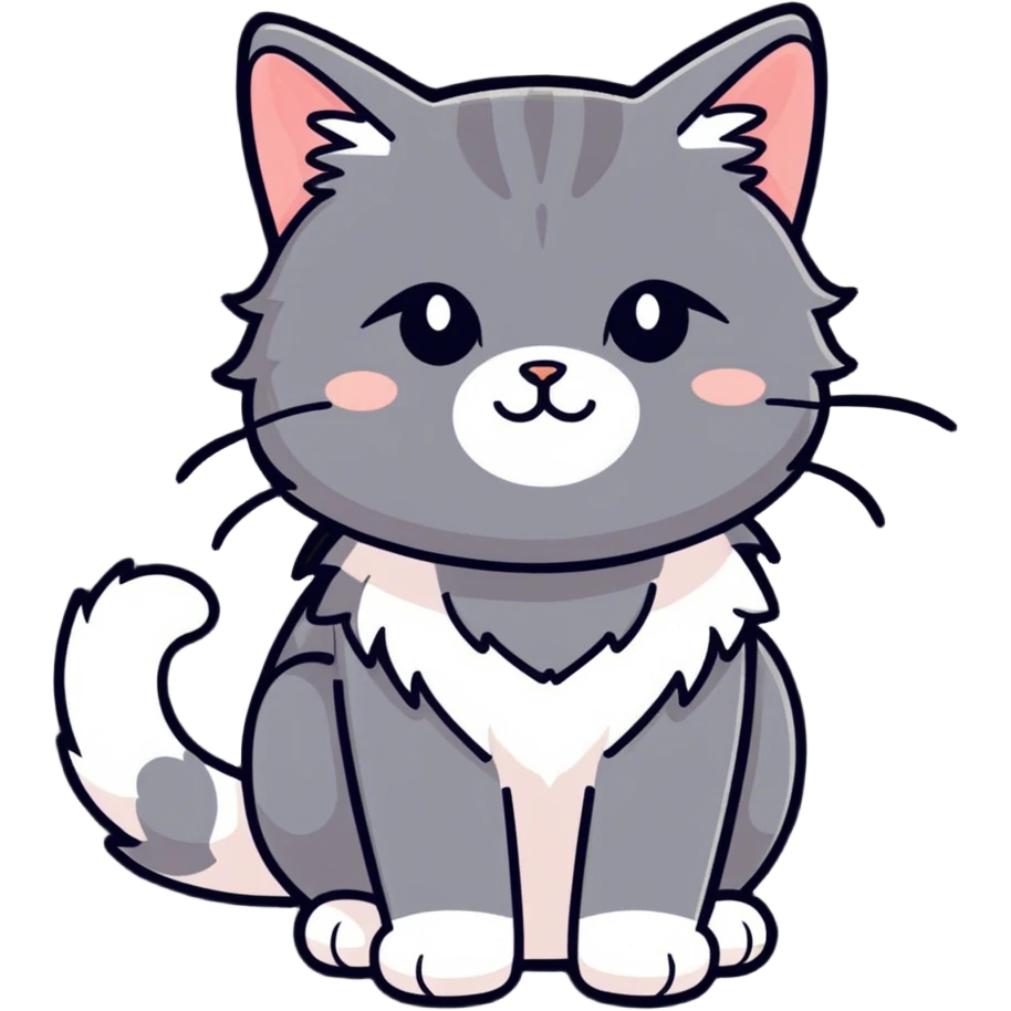 Brushing a cat emoji