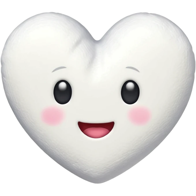 Marshmallow love emoji