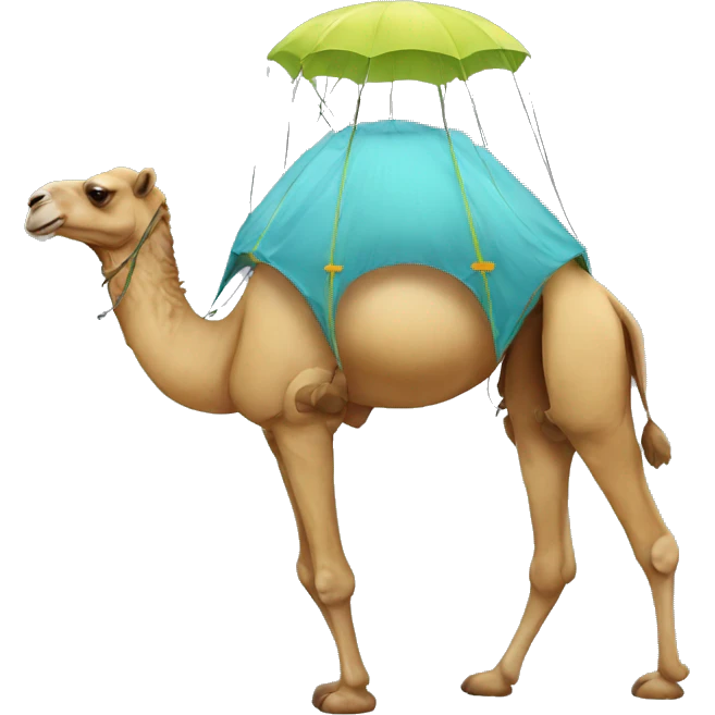 camel parachute emoji