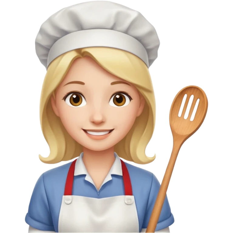 girl with apron emoji