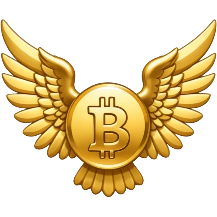 BTC with wings emoji