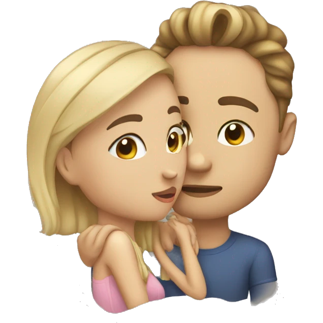 Boyfriend girlfriend kissing emoji