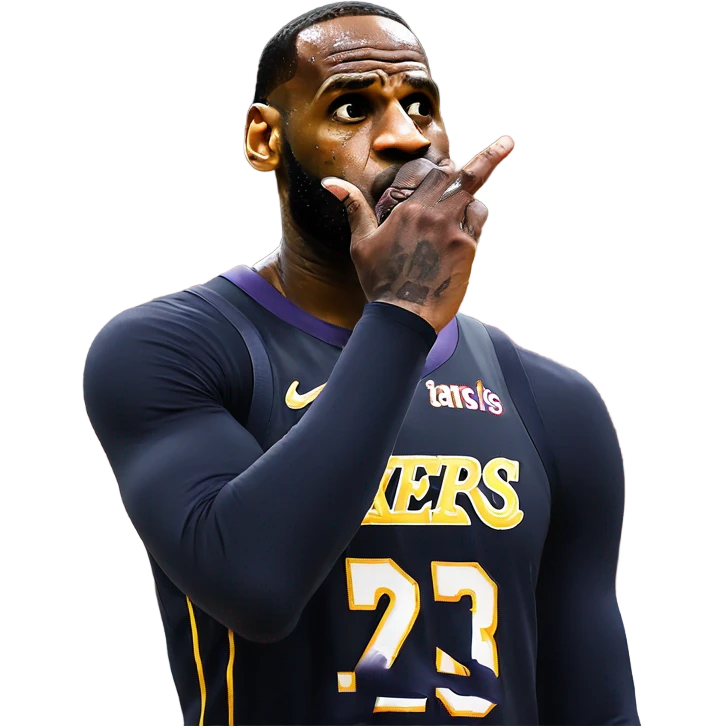 Lebron james blowing a kiss  emoji