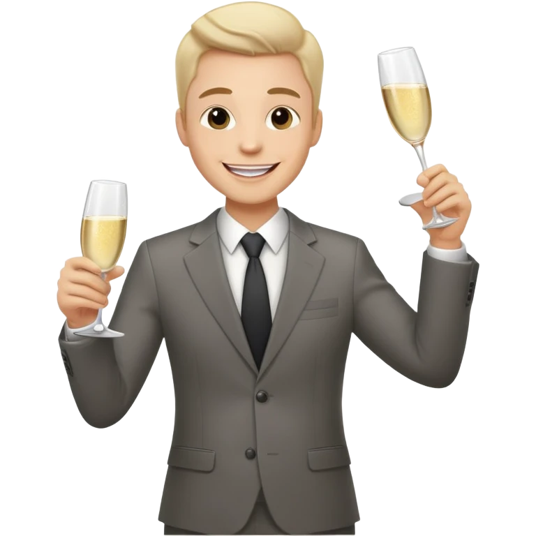 Doddle of a sales leader making revenue and achieving quoto for sales teams  emoji