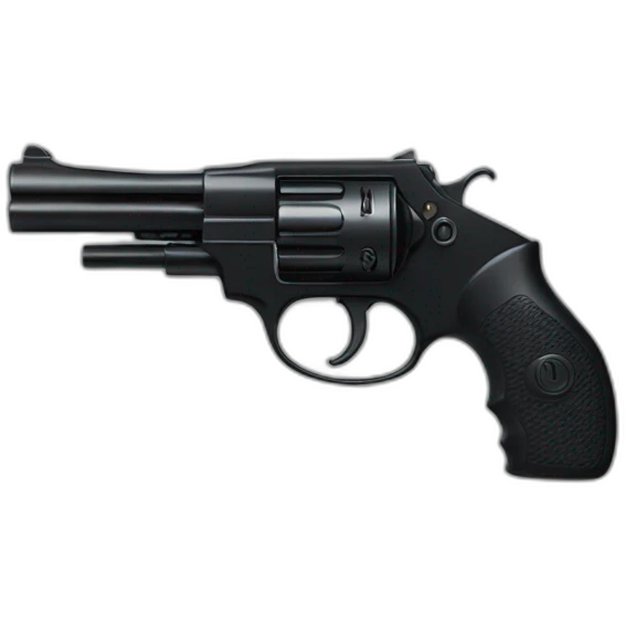 Un chat noir qui tire au pistolet emoji