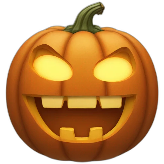 Carve huge pumpkin emoji