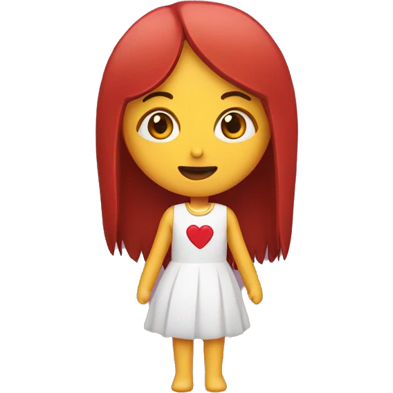 Chica con pestañas largas y un corazón  emoji