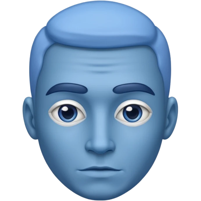 Blue skinned man emoji