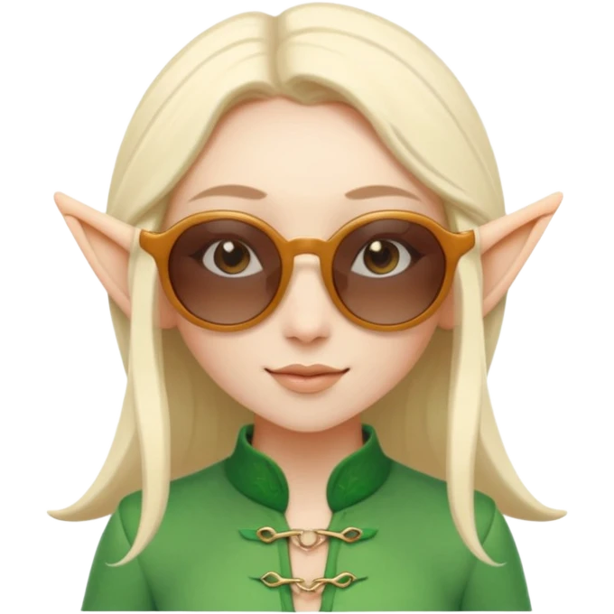 elf female legolas summer wibe sunglasses emoji