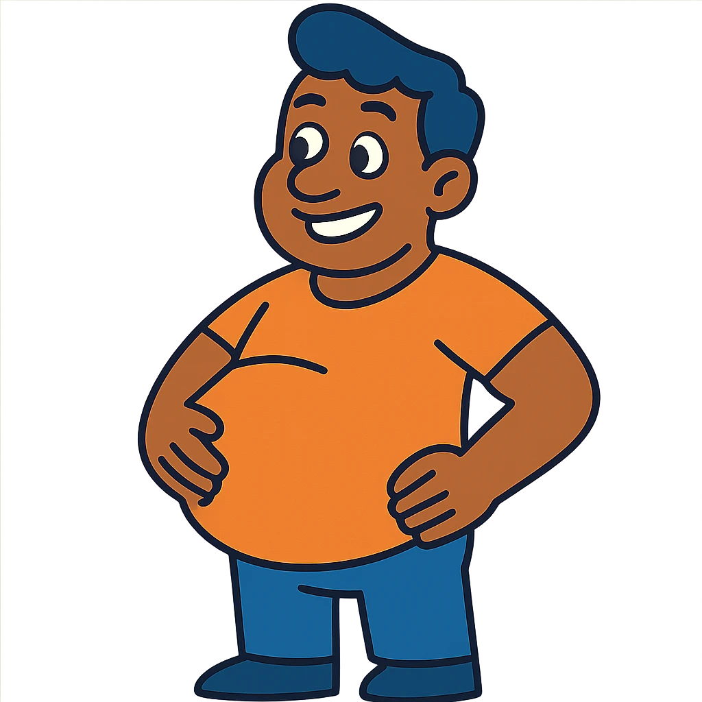 pregnant man cartoon style emoji