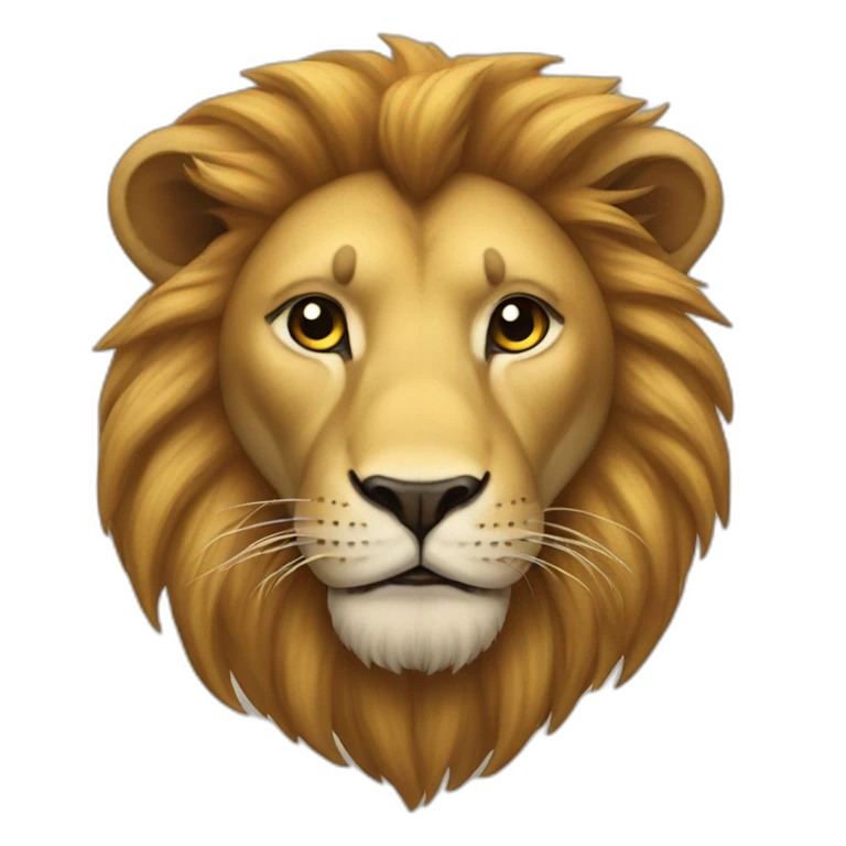 Un lion emoji