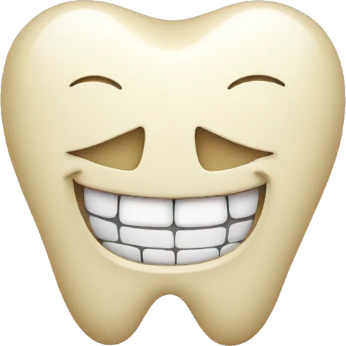 smiling tooth emoji