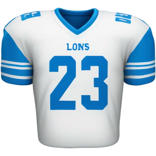 Detroit lions football jersey emoji