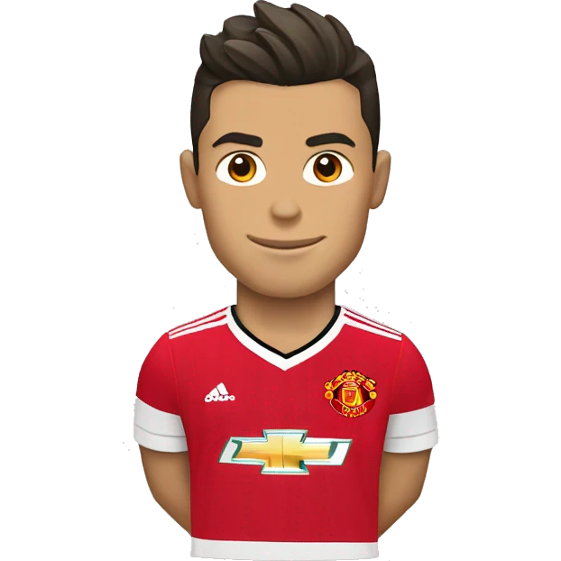 Cristiano Ronaldo Manchester united shirt emoji