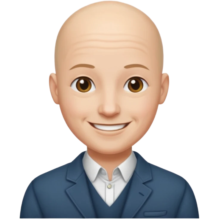 Bald  in nice outfit emoji