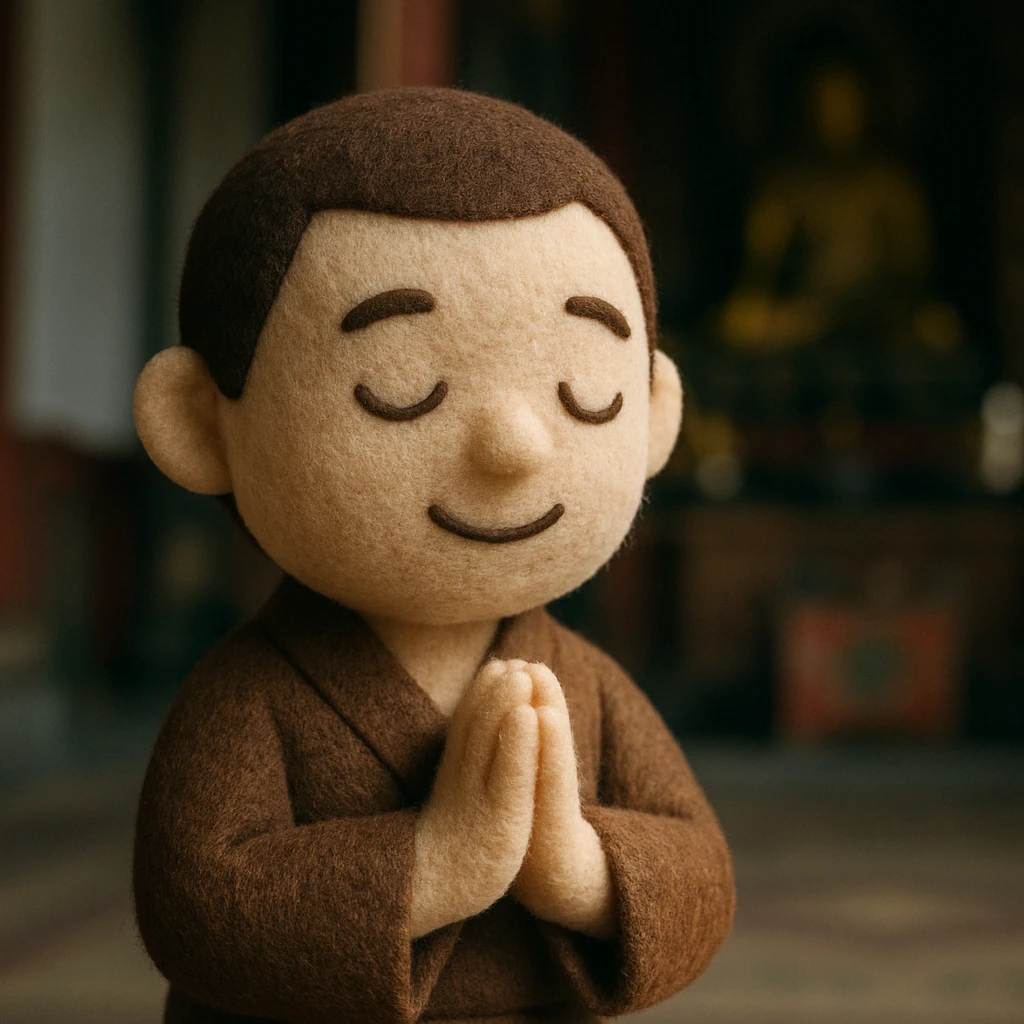 people praying in a Buddhist temple emoji
