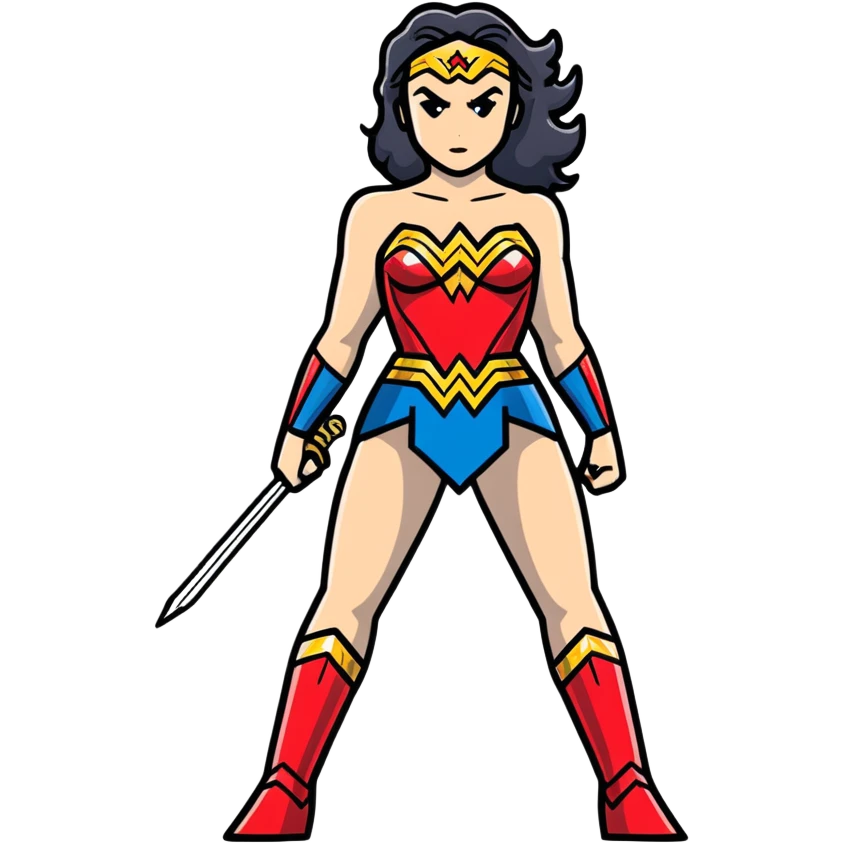 Wonder Woman superhero emoji