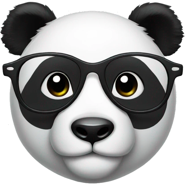 Panda with glasses emoji