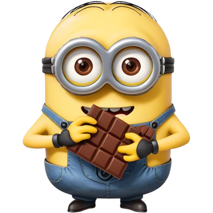 Chocolate covered minion emoji