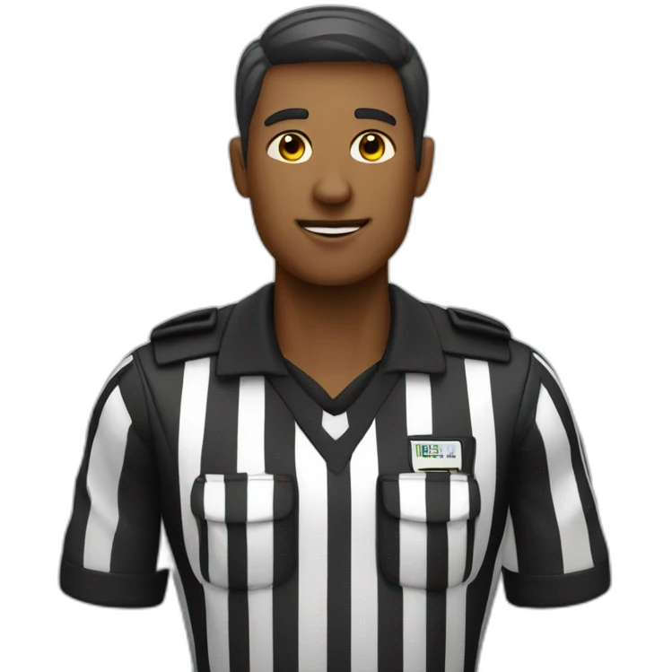 Football referee emoji