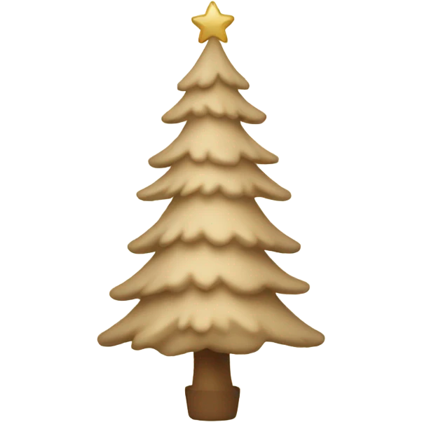 beige Christmas tree emoji