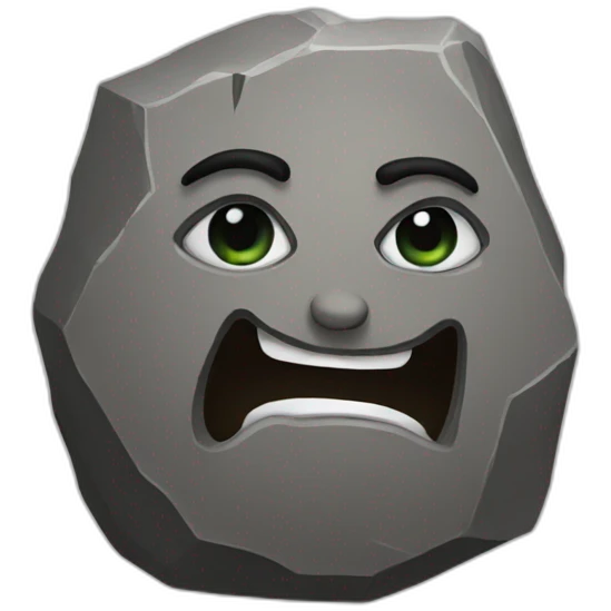 Rock emoji