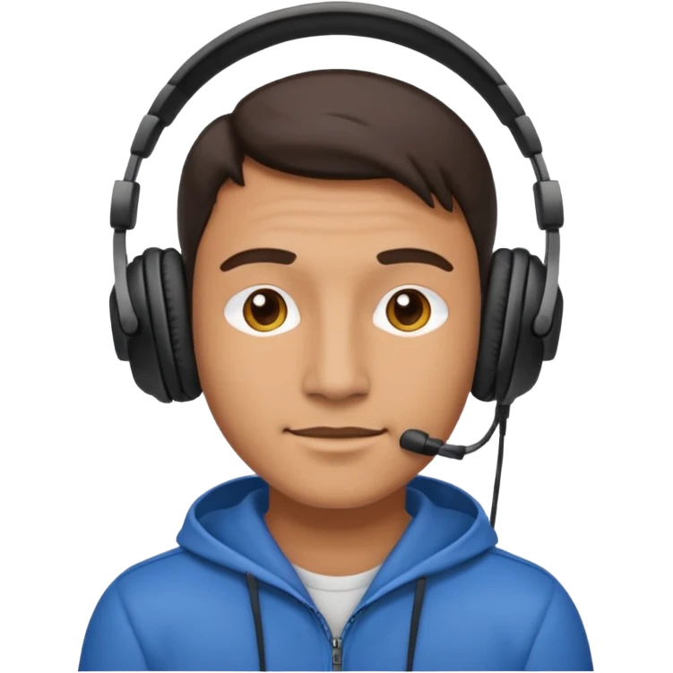 Man with over-ear headphones emoji