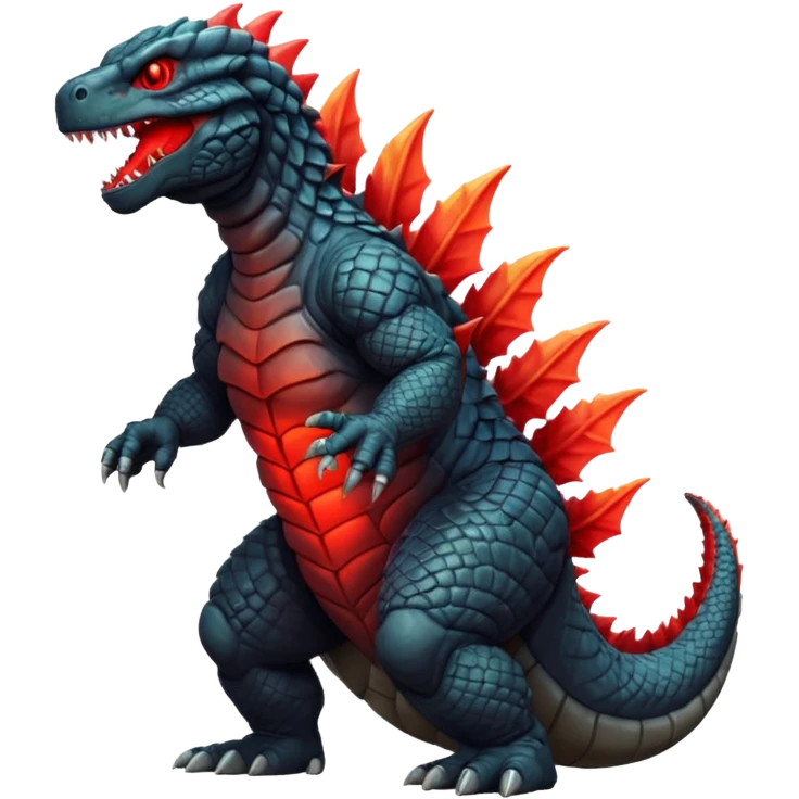 Godzilla with red atomic breath  emoji