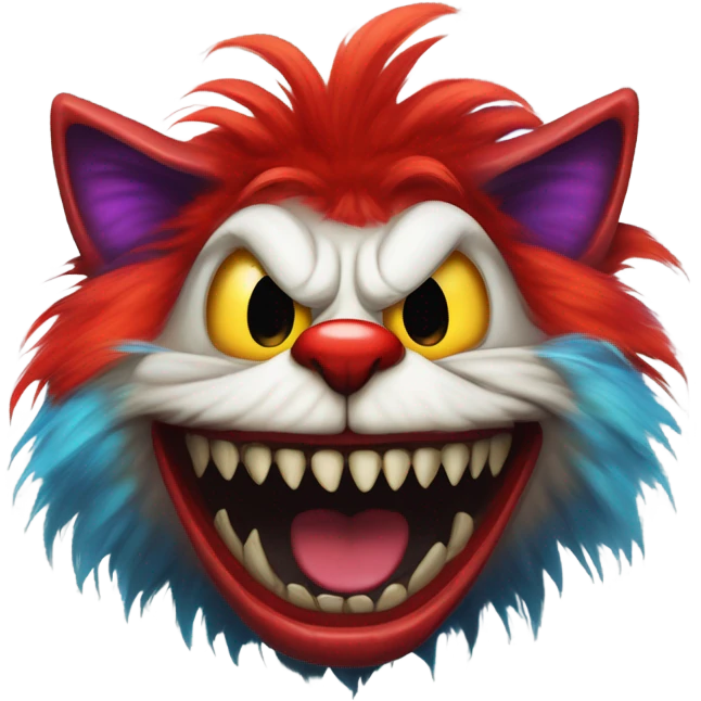 horror clown cat emoji