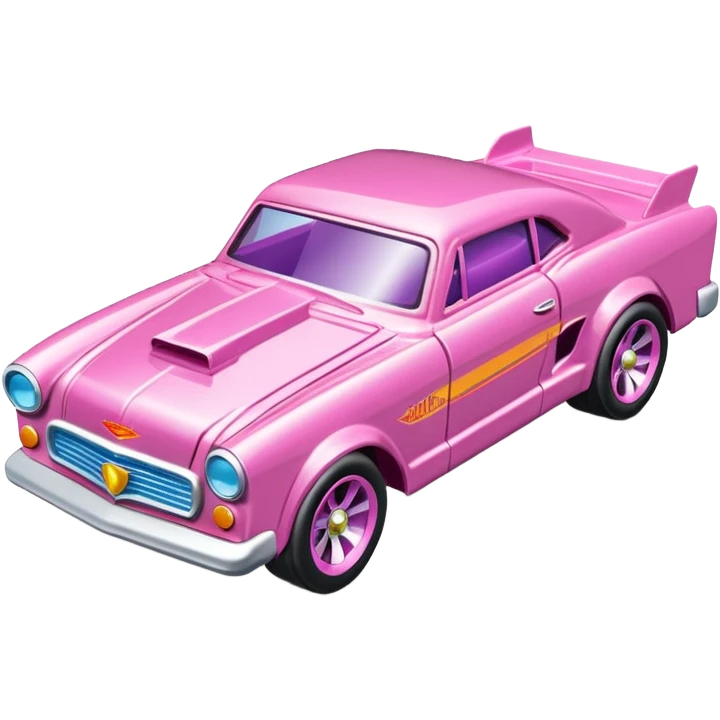 Машинка HotWheels розового цвета в классической упаковке HotWheels. emoji