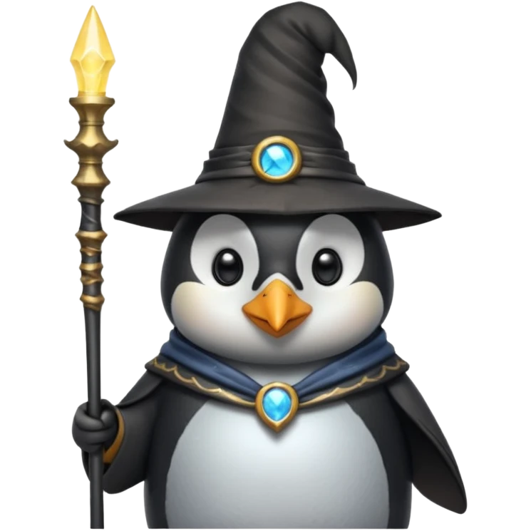 Penguin Wizard emoji