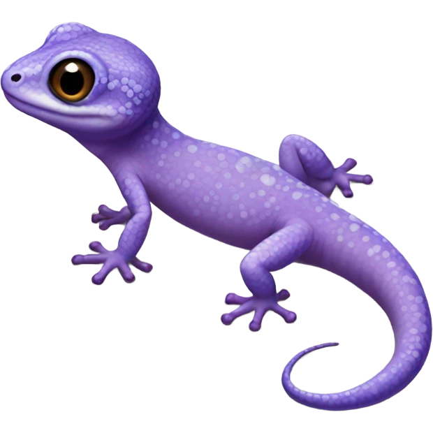 Purple fat tail gecko emoji