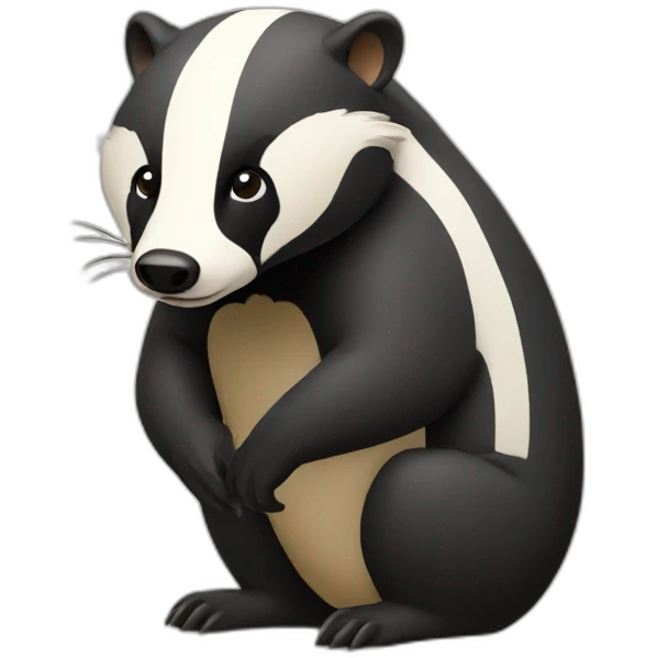 badger thinking emoji