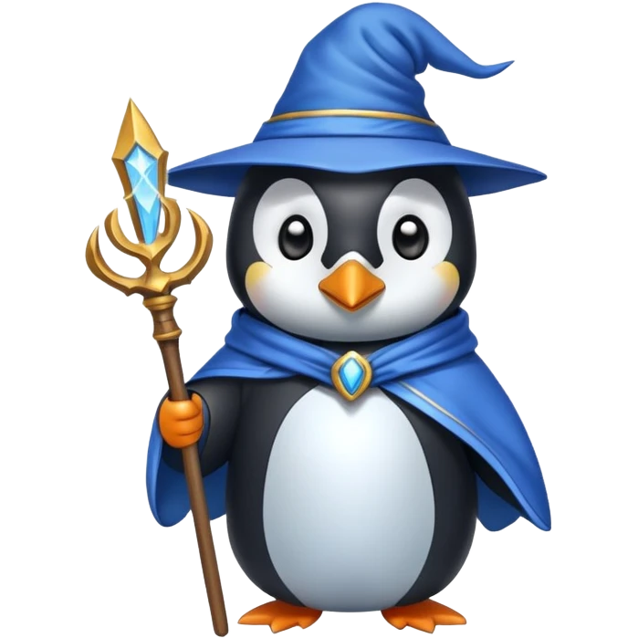 Penguin Wizard emoji