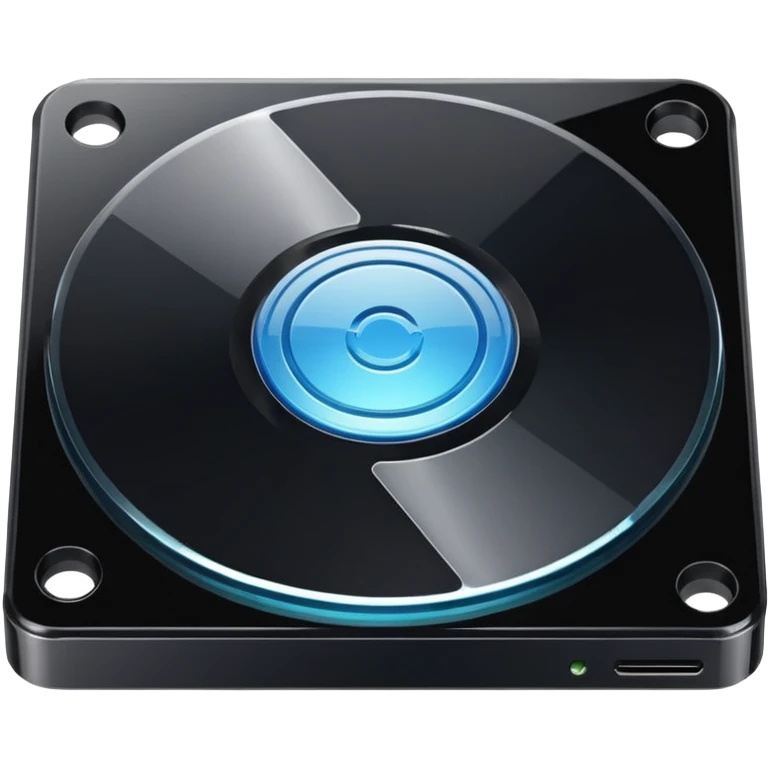 black computer disk emoji