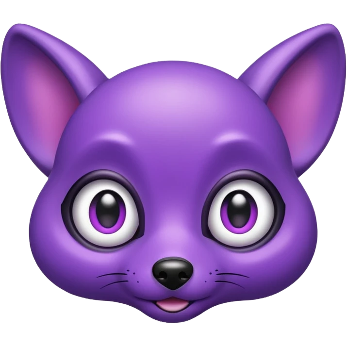alien dog purple emoji