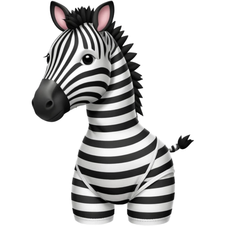  zebra in underwear emoji
