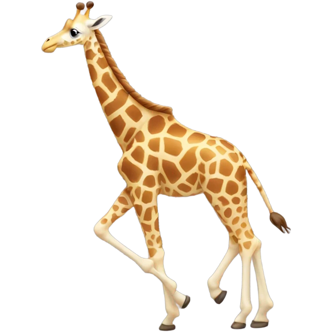 Flying giraffe emoji
