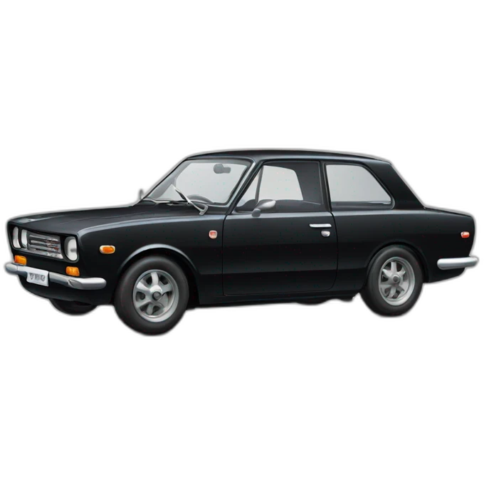 1964 BLACK DATSUN BLUEBIRD emoji