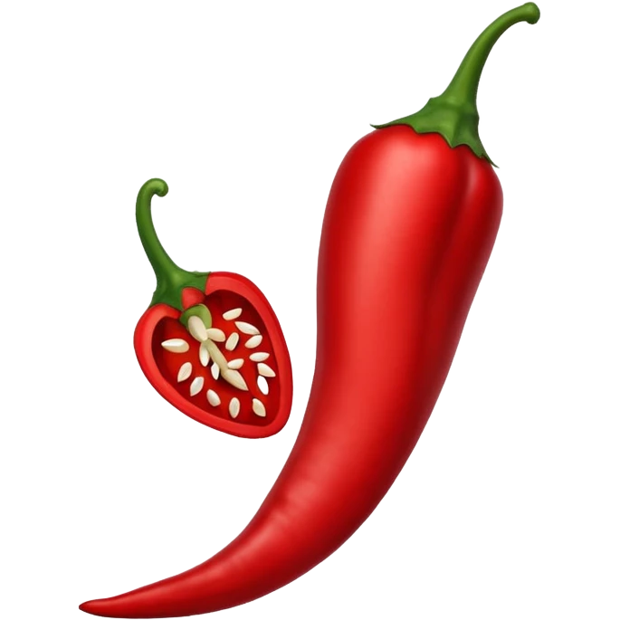 a chili spice cut in half emoji
