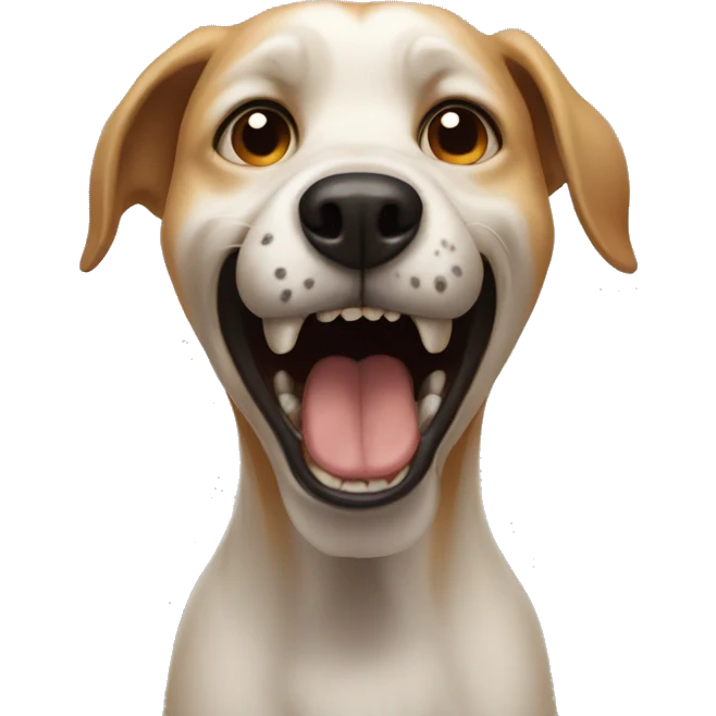scream dog  emoji
