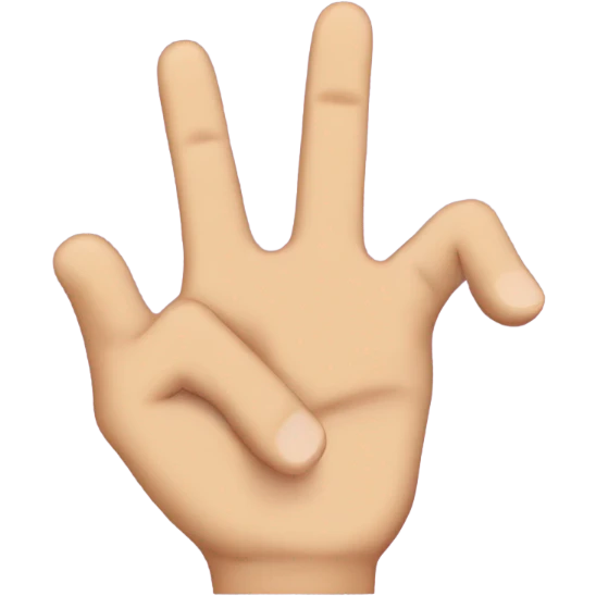 Rock on sign emoji
