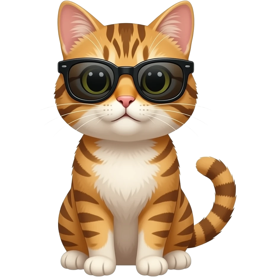 Cat wearing sunglasses emoji