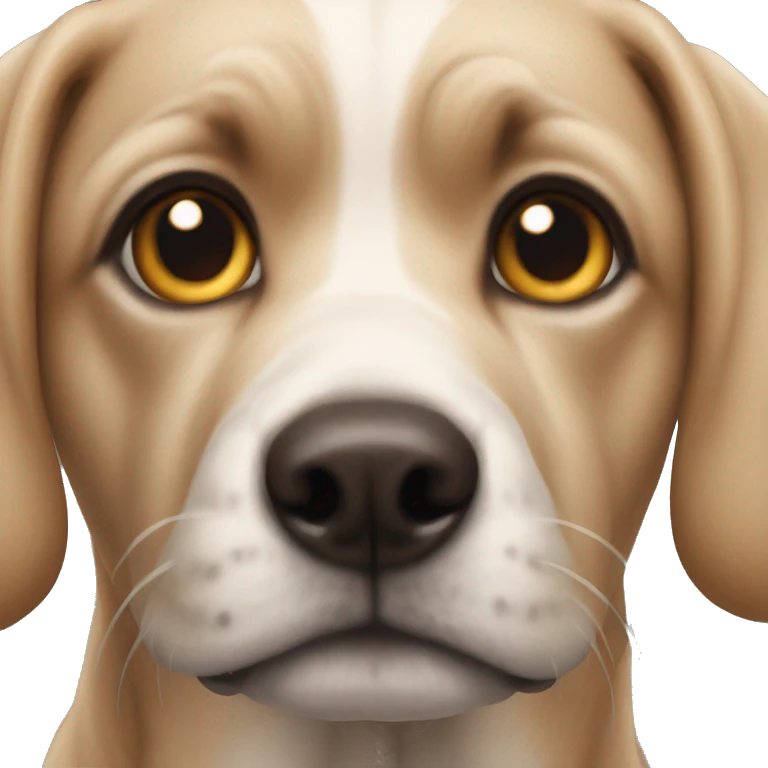 realistic dog gaze emoji