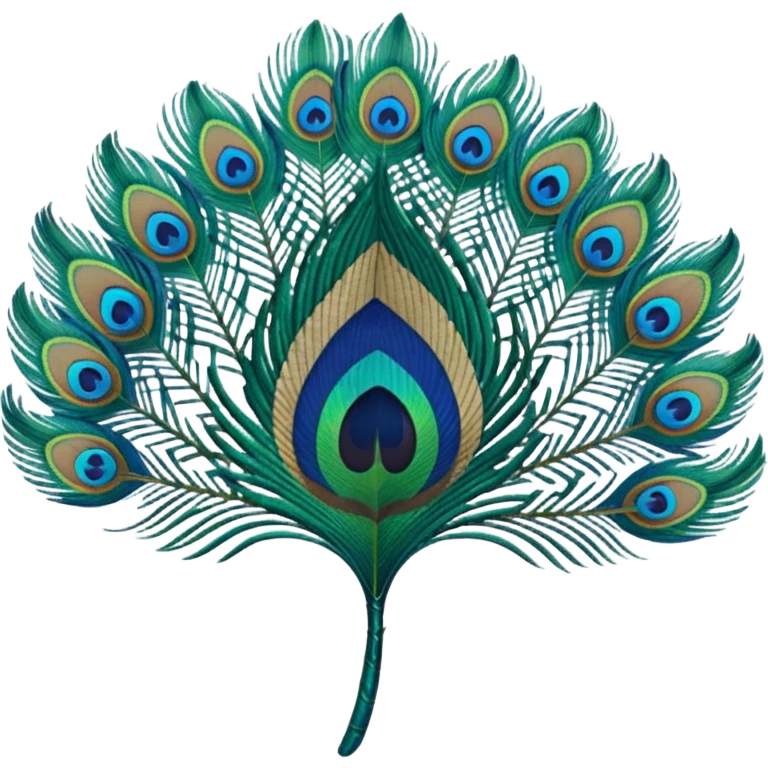 Peacock feather emoji emoji