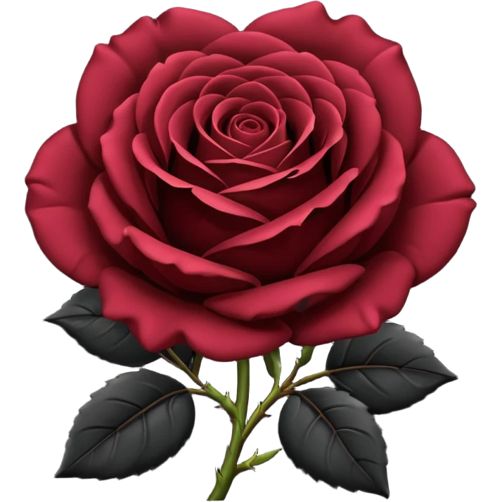 Create black rose emoji emoji