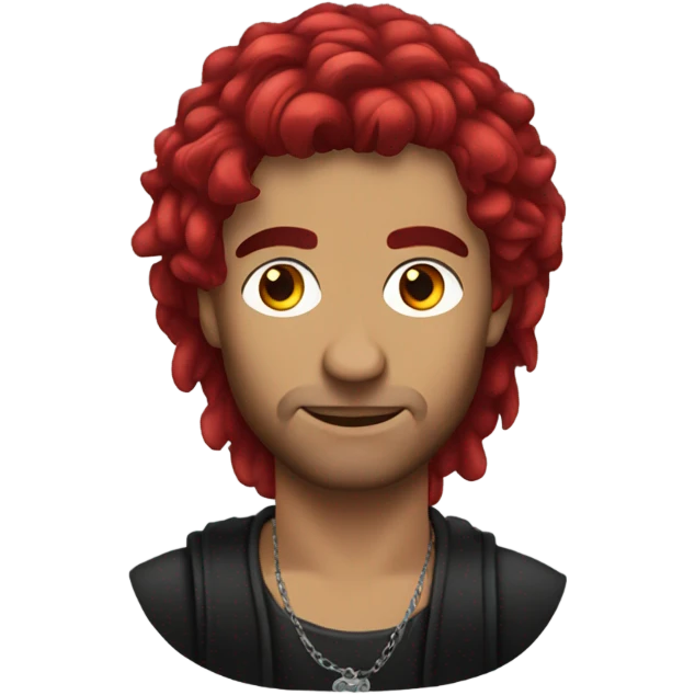 Gypsy men with red emo hair  emoji
