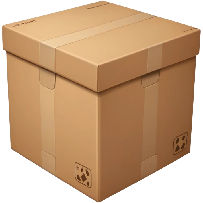 single box or parcel representing Waren goods emoji