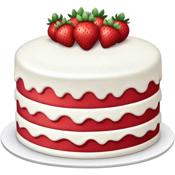 Generate a strawberry cake emoji