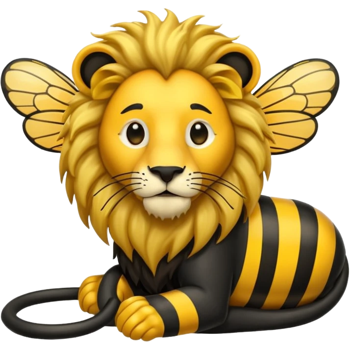 hose and bee and  lion emoji